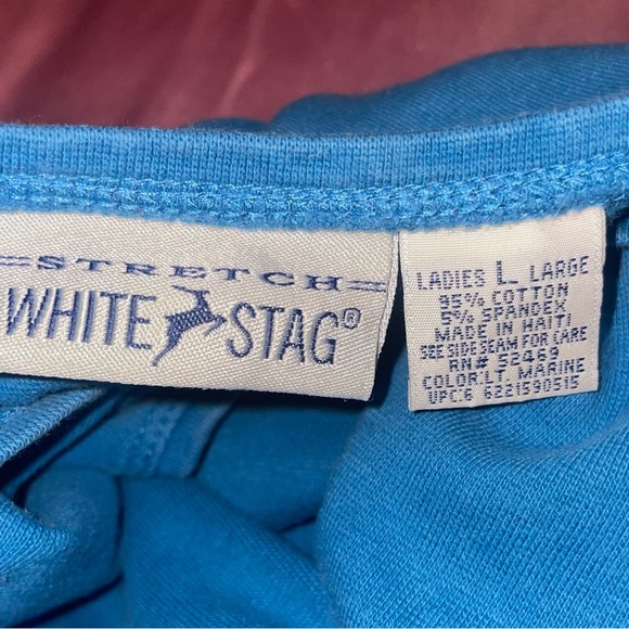 White Stag Vibrant Blue Tank Top | Size Large - Picture 3 of 3